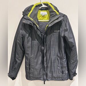 Columbia Gray Jacket with Green Accents
( Double jackets)